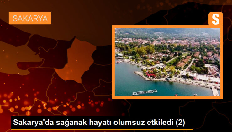 Sakarya’da sağanak hayatı olumsuz etkiledi (2)
