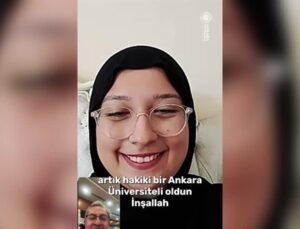 Depremzede Aleyna, hastanesinde tedavi gördüğü üniversiteyi kazandı