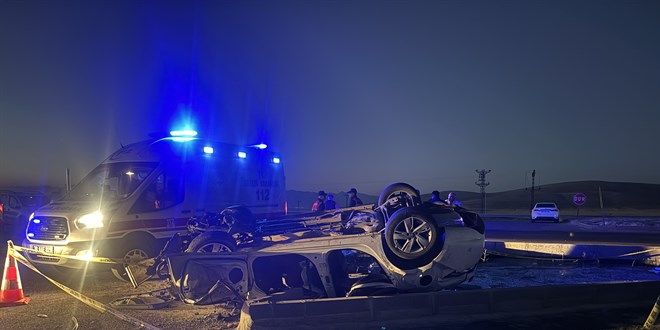 Kayseri’de devrilen arabadaki 4 kişi öldü, 2 kişi yaralandı