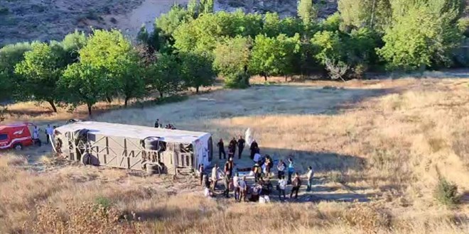 Malatya’da otobüs kazası: 14 yaralı
