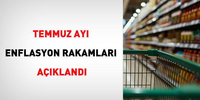 Temmuz ayı enflasyonu bugün açıklanacak