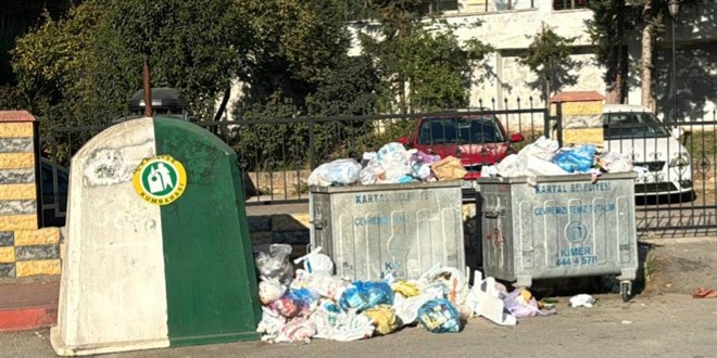 İstanbul’da çöp dağları oluştu