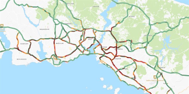 İstanbul’da sabah trafiği yüzde 74’e ulaştı