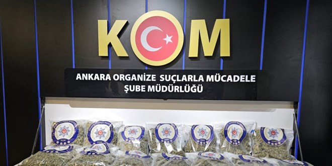 Ankara’da 25 kilogram uyuşturucu ele geçirildi