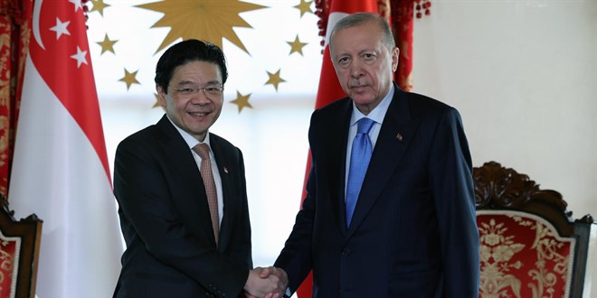Cumhurbaşkanı Erdoğan, Singapur Başbakanı Wong’u resmi merasimle karşıladı