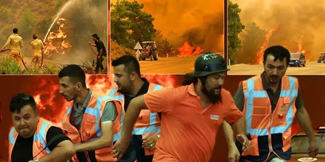 Seydikemer’de orman yangını: Fethiye-Antalya yolu ulaşıma açıldı